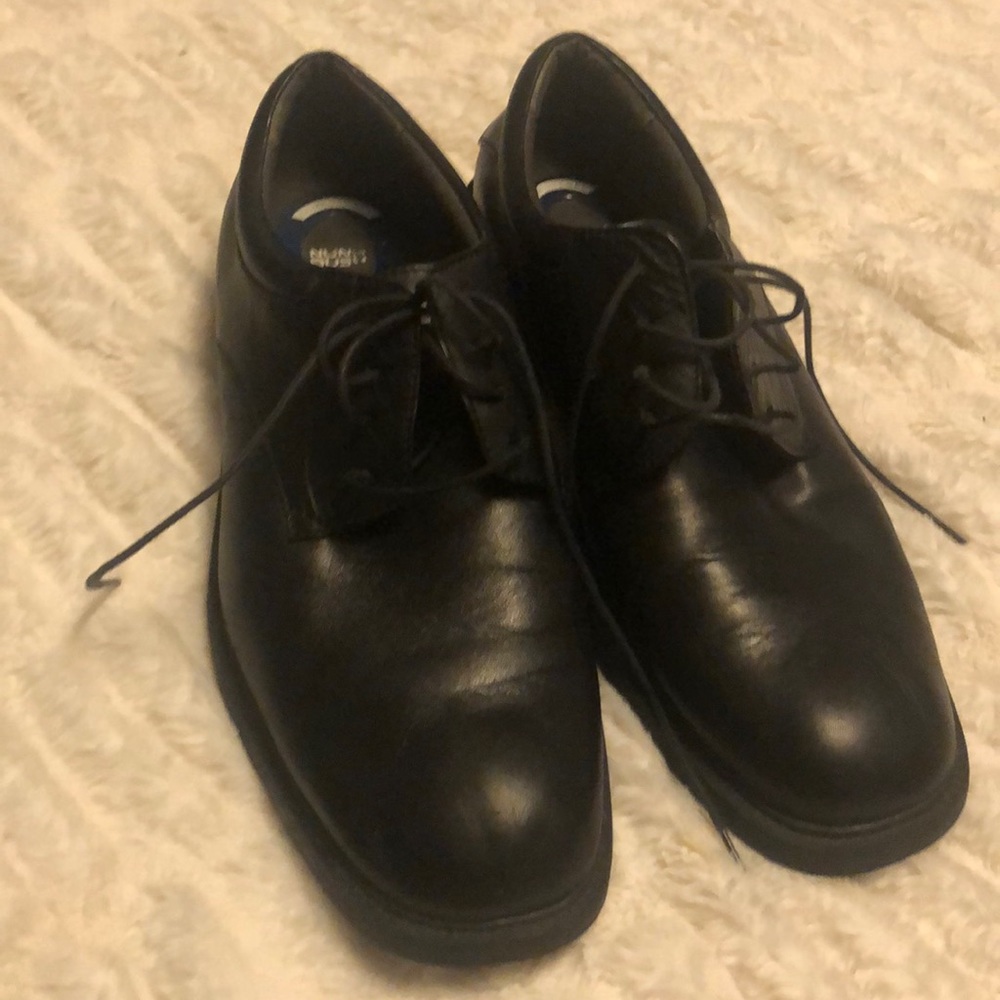 Men’s Nunn Bush Comfort Gel Dress Shoes (Black)